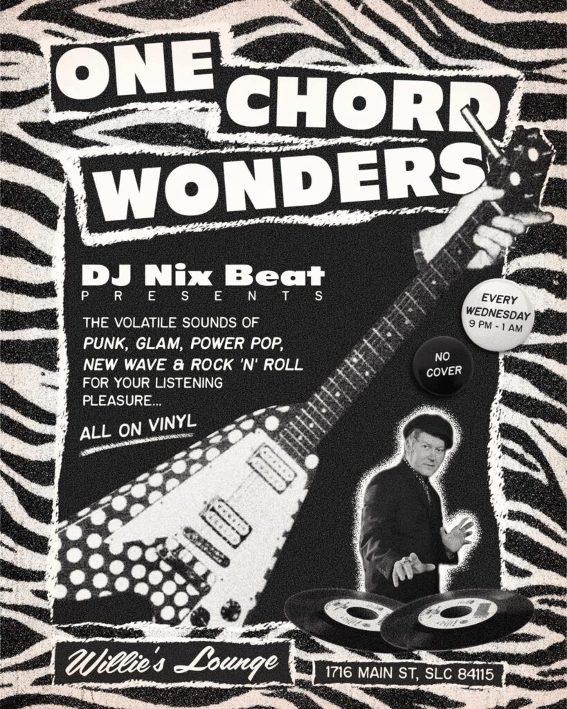 Mark your calendars for Wednesday nights at Willie's Lounge! Come out for One Chord Wonders! This night is dedicated to the strictly vinyl volatile sounds of punk, power pop, new wave and rock n’ roll! 
9pm to 1am! No cover! 
Can you dig it?